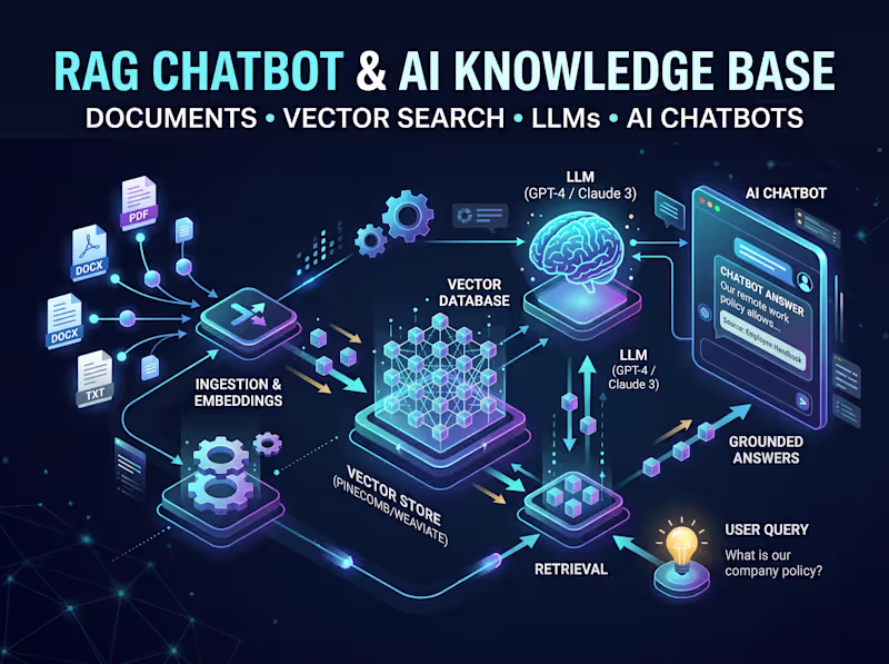 Cover image for RAG Chatbot & AI Knowledge Base Development