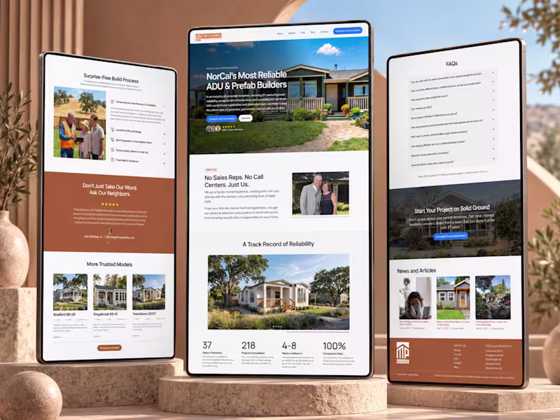 Cover image for MyPrefabHomes Website Design and Development