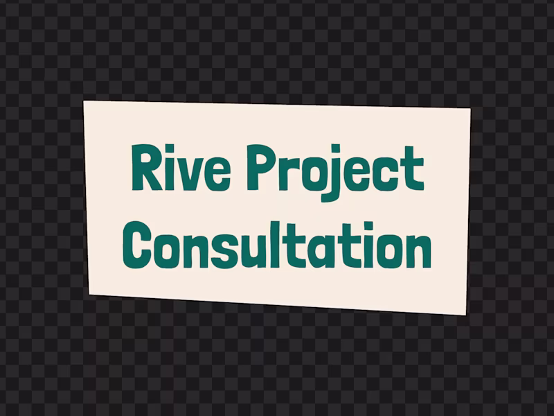 Cover image for Rive Project Consultation