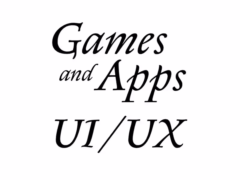 Cover image for UI/UX design for games and apps