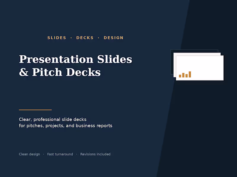 Cover image for Presentation Slides & Pitch Decks