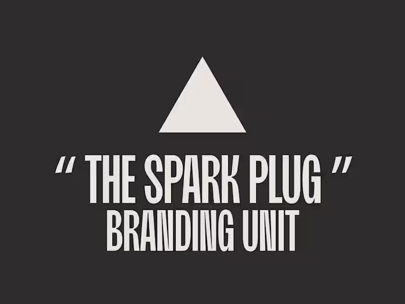 Cover image for “THE SPARK PLUG” branding unit