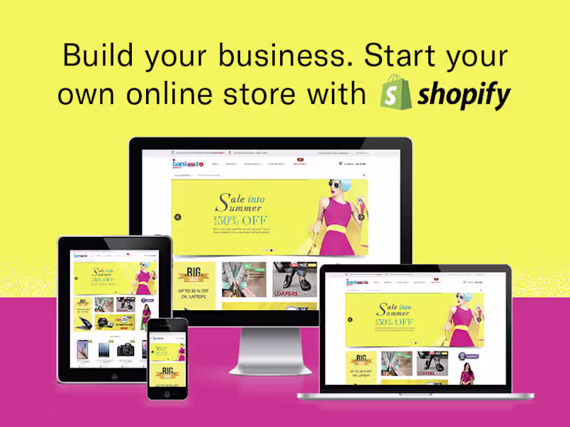 Cover image for E-commerce Store Setup, Redesign & Fixes (Shopify, WooCommerce)