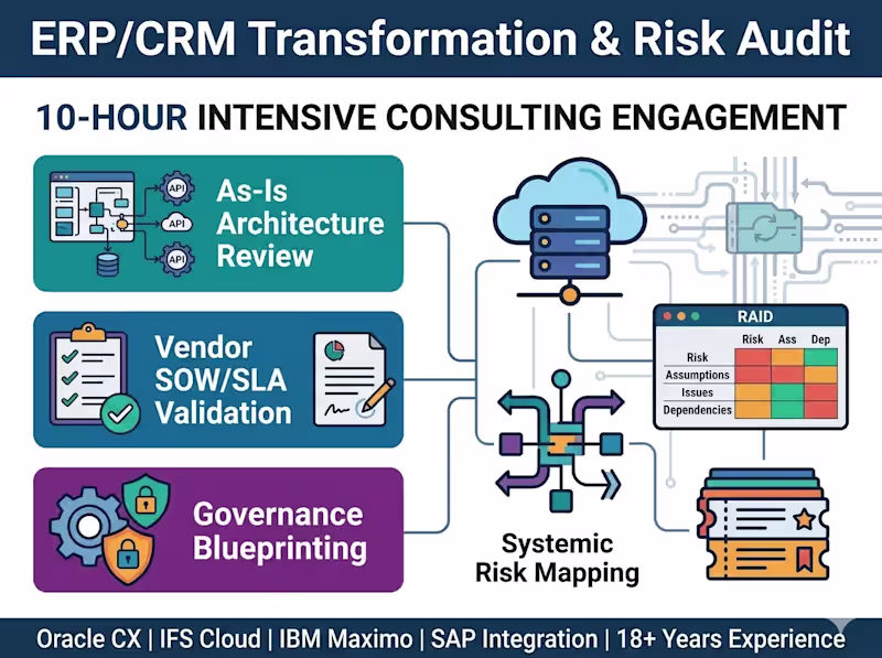 Cover image for 10-Hour ERP/CRM Transformation & Risk Audit