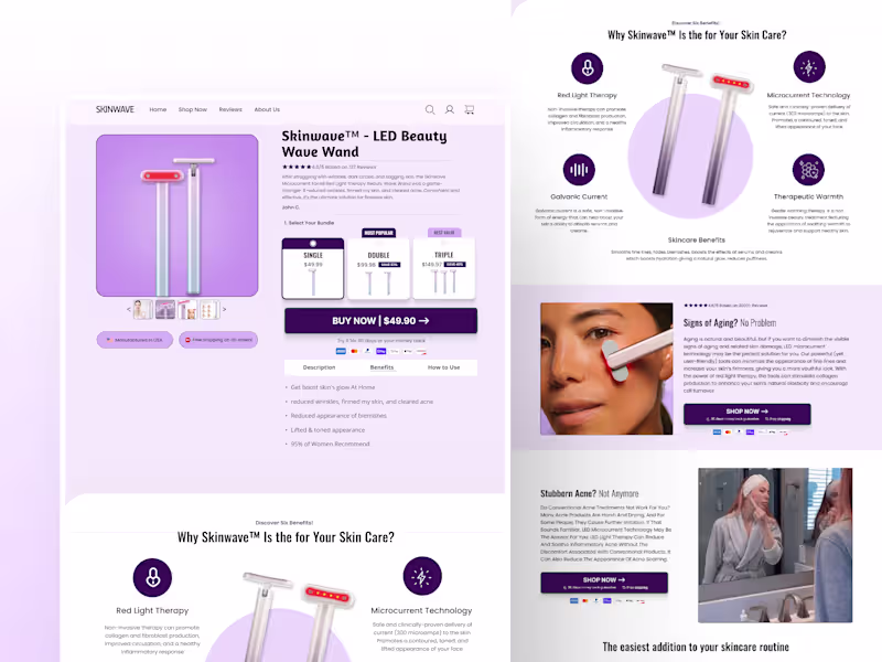 Cover image for High-Converting Shopify Landing Page Built in Replo