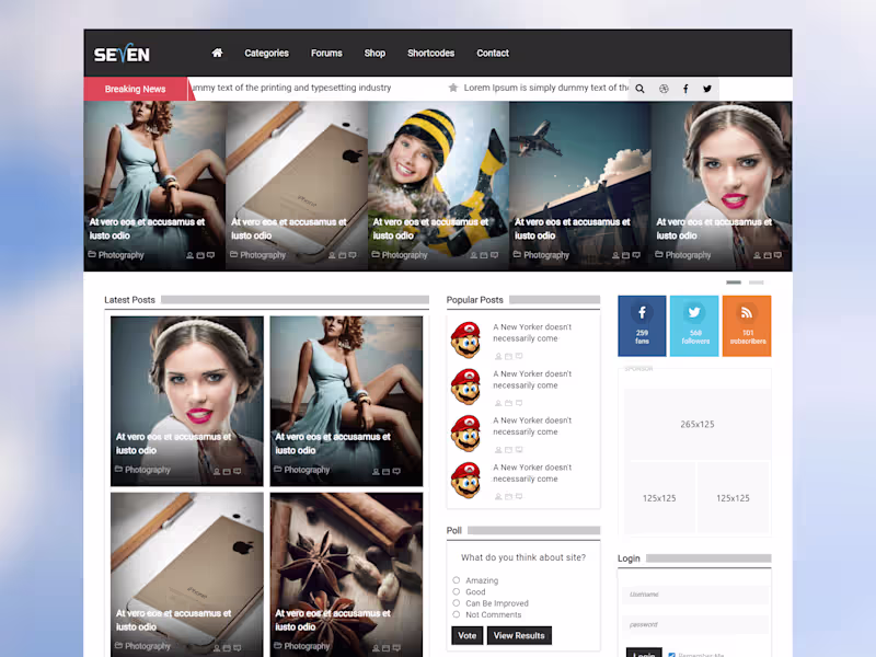 Cover image for News website