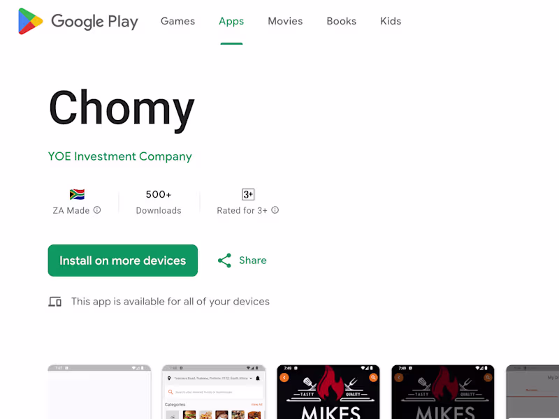 Cover image for Chomy Delivery Service