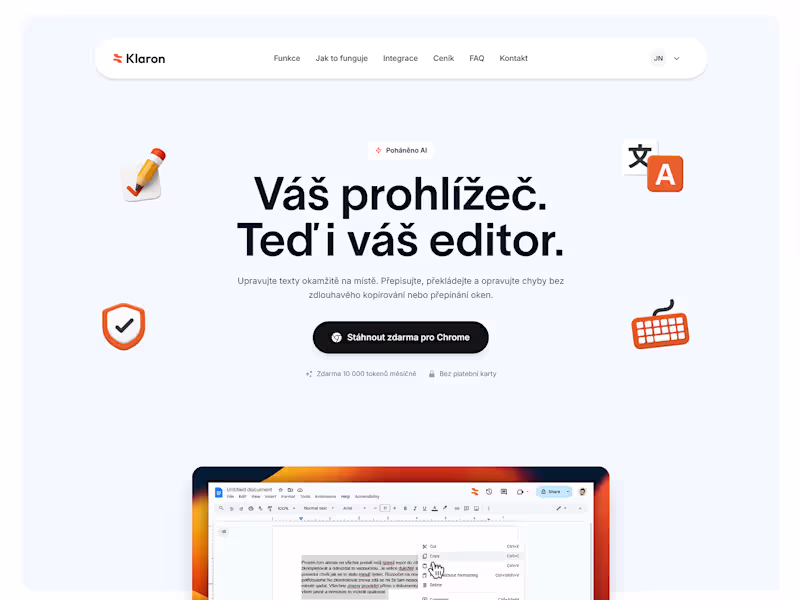 Cover image for Introducing Klaron 🚀 Klaron is a Czech browser extension th...