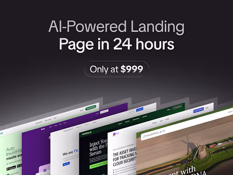 Cover image for AI-Powered Landing Page in 24 Hours