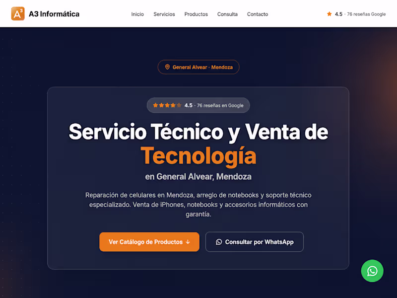 Cover image for Tech Store & Service Website | Web Design