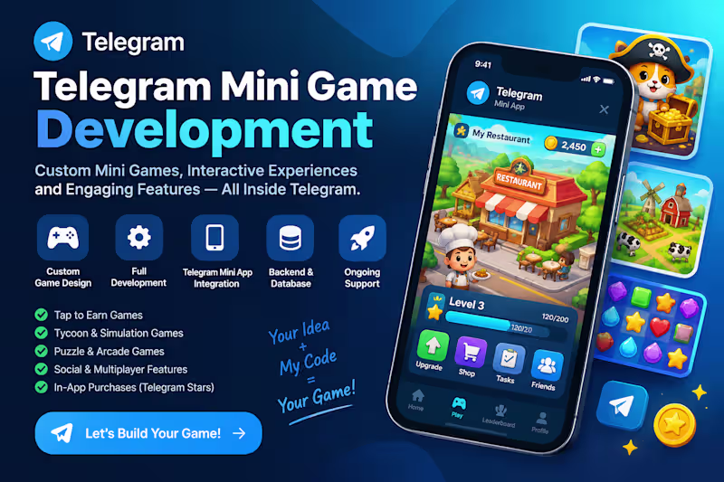 Cover image for I Will Develop a Custom Telegram Mini Game for You