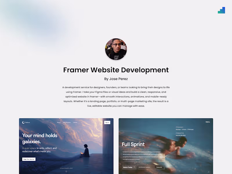 Cover image for Framer Website Development