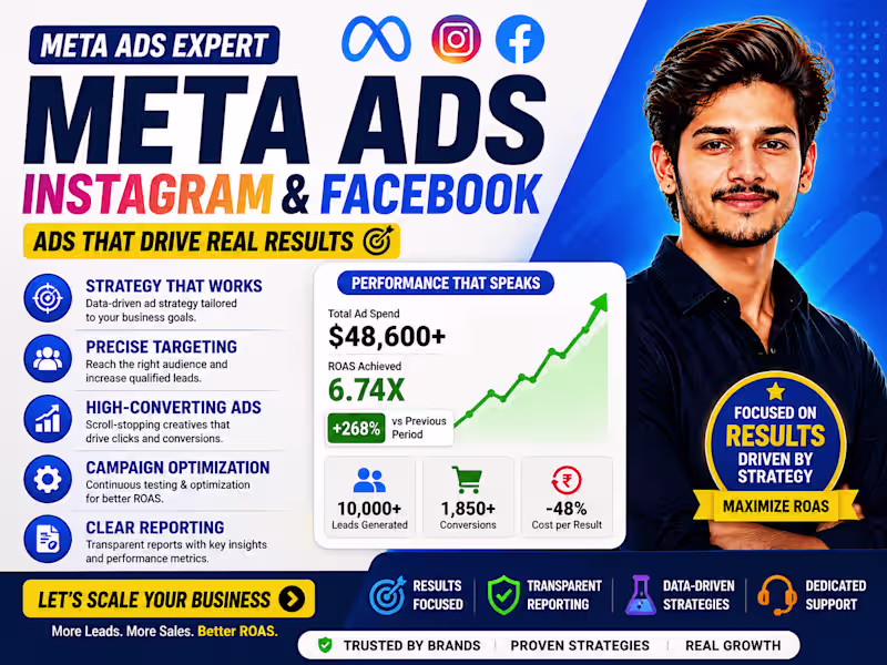Cover image for Meta Ads Management (Facebook & Instagram)