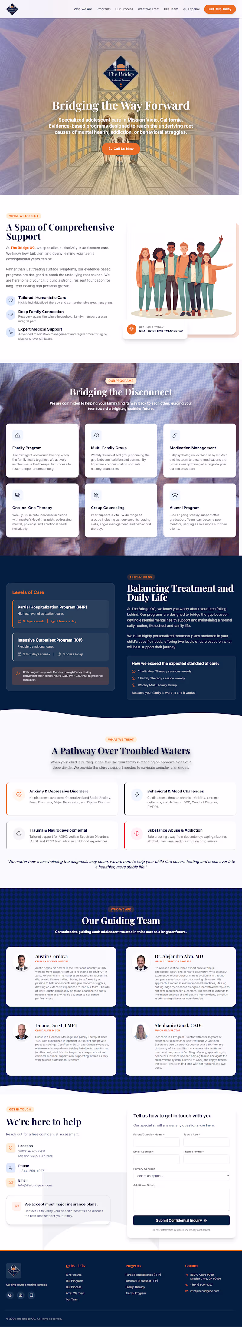 Cover image for TheBridgeOC.com (https://TheBridgeOC.com)  Developed this