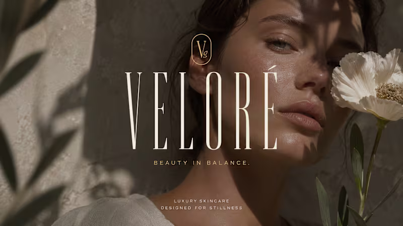Cover image for Veloré Luxury Skincare Brand Identity Design