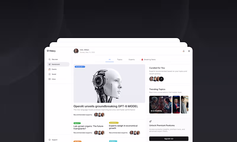 Cover image for Vidary Expert Discovery UX Redesign