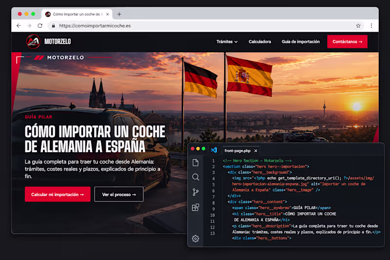 Cover image for Custom WordPress Landing Page Development (PHP & BEM)
