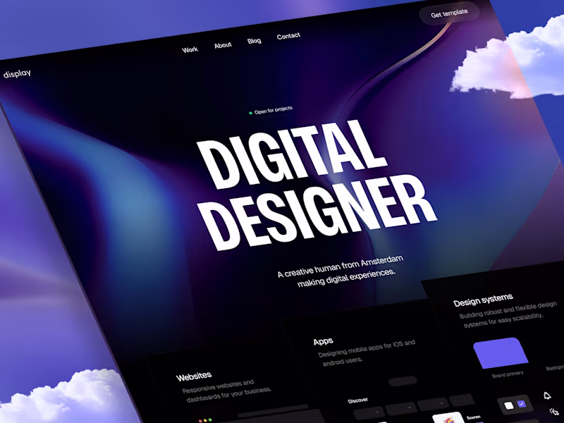 Cover image for Display - Portfolio template for Framer