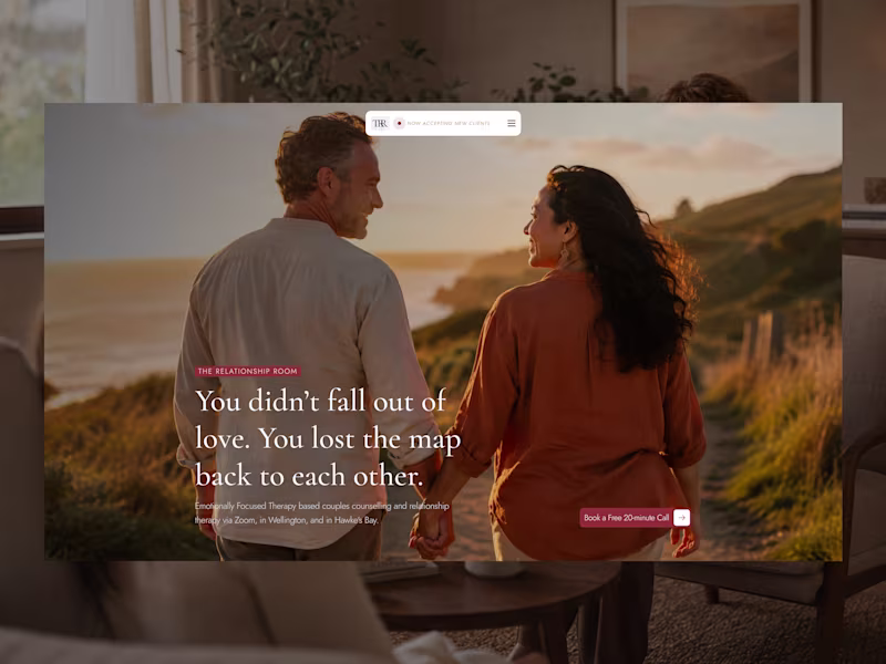 Cover image for Therapy Website Design for The Relationship Room