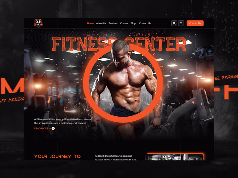 Cover image for Gym, Fitness and Health Website