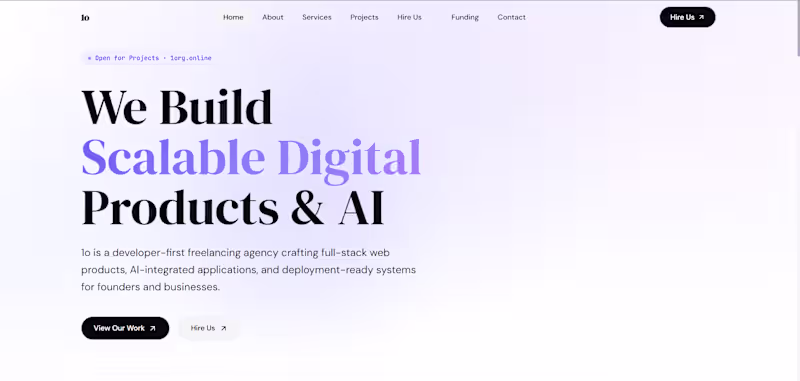 Cover image for Official Website for 1o
