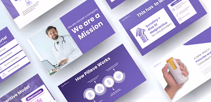 Cover image for Investor Pitch Deck for Pilleve | Healthcare Presentation