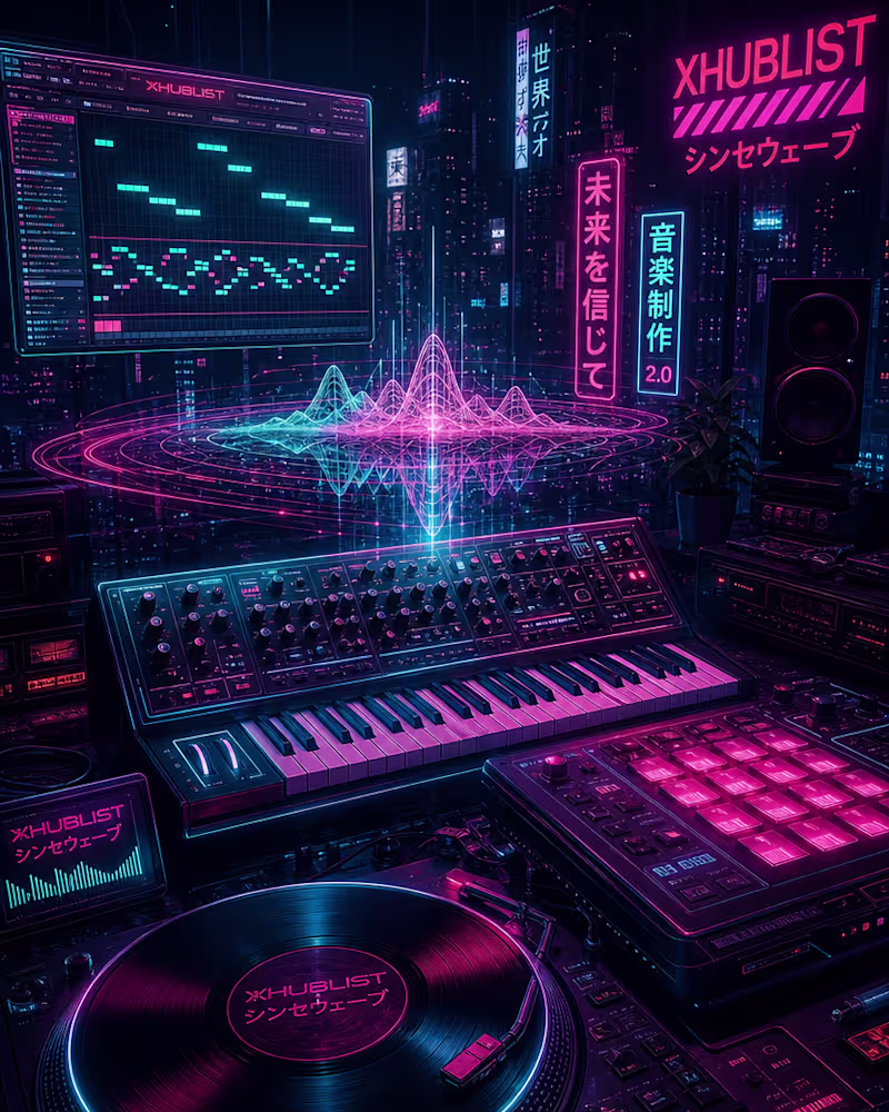 Cover image for Synthwave & Cyberpunk Music / Sound Design for Apps & Brands
