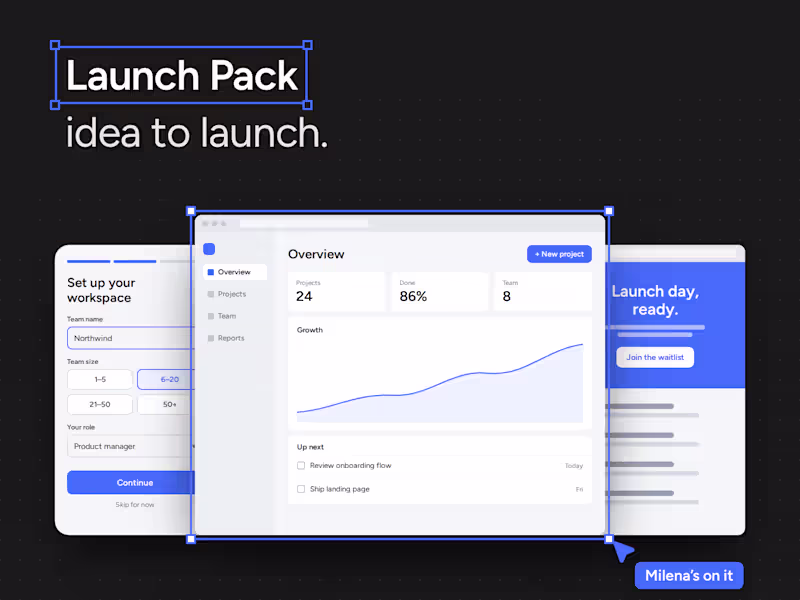 Cover image for Launch Pack | Prototype, Product UI and Landing Page