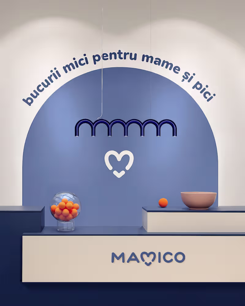Cover image for ❤︎⁠

Mamico
Spatial concept, zoning,
graphic system
and customer