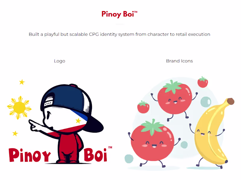 Cover image for Built a playful but scalable CPG identity system