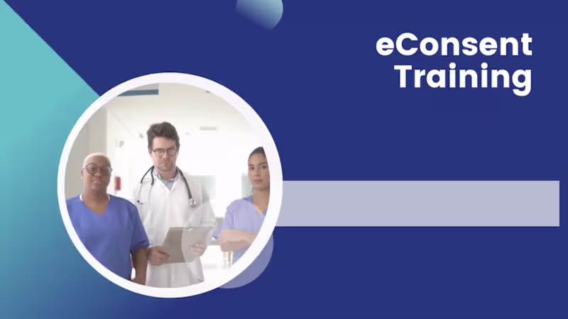 Cover image for eConsent Software Training video