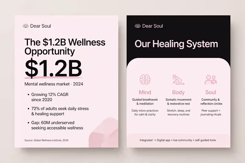 Cover image for Dear Soul — $1.2M Seed