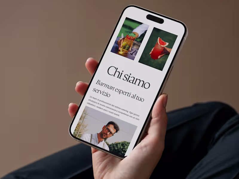 Cover image for Catering one-page website