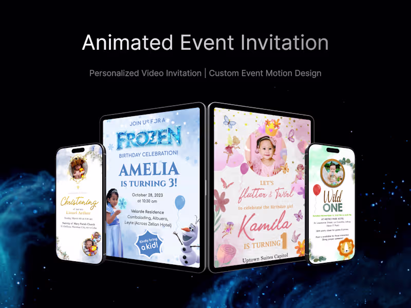 Cover image for Animated Event Invitation - Video