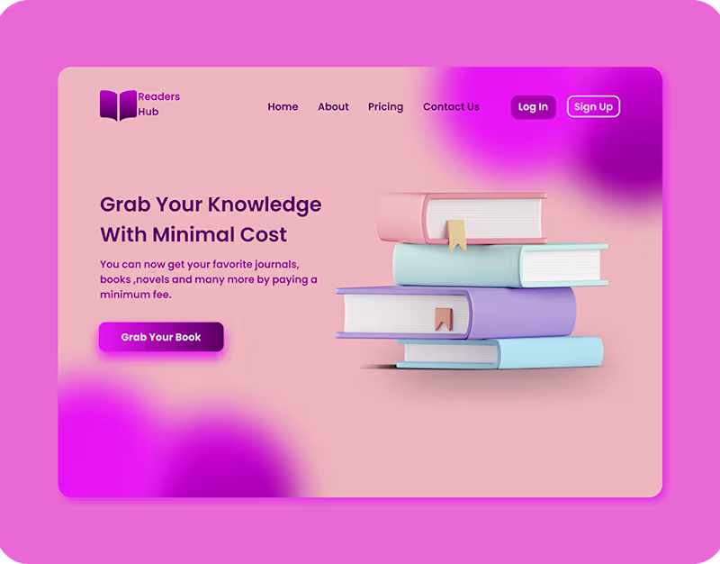 Cover image for Landing page design
