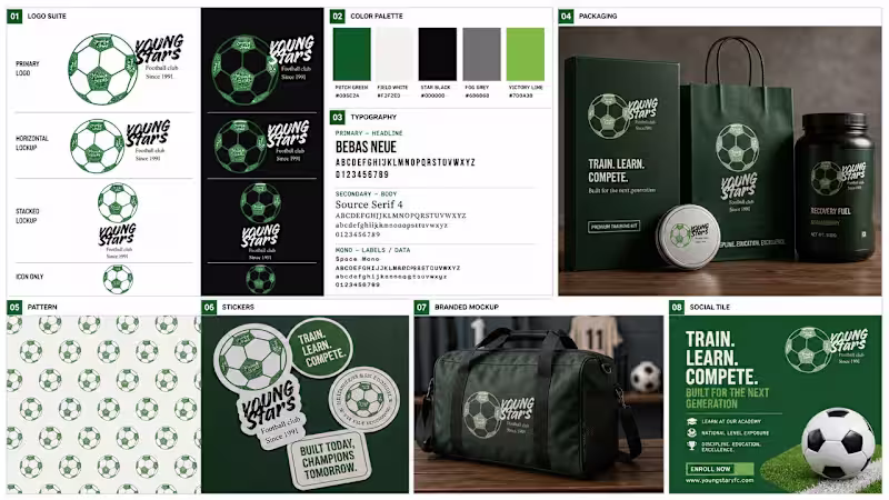 Cover image for Its a football club brand board #graphicdesign #editor #pors...