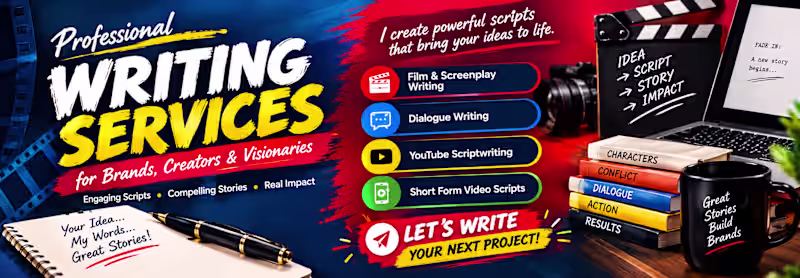 Cover image for Professional Scriptwriting for Film, YouTube and Short Videos