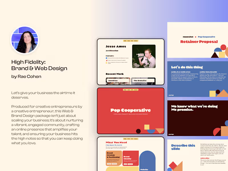 Cover image for High Fidelity: the complete Brand and Website Package