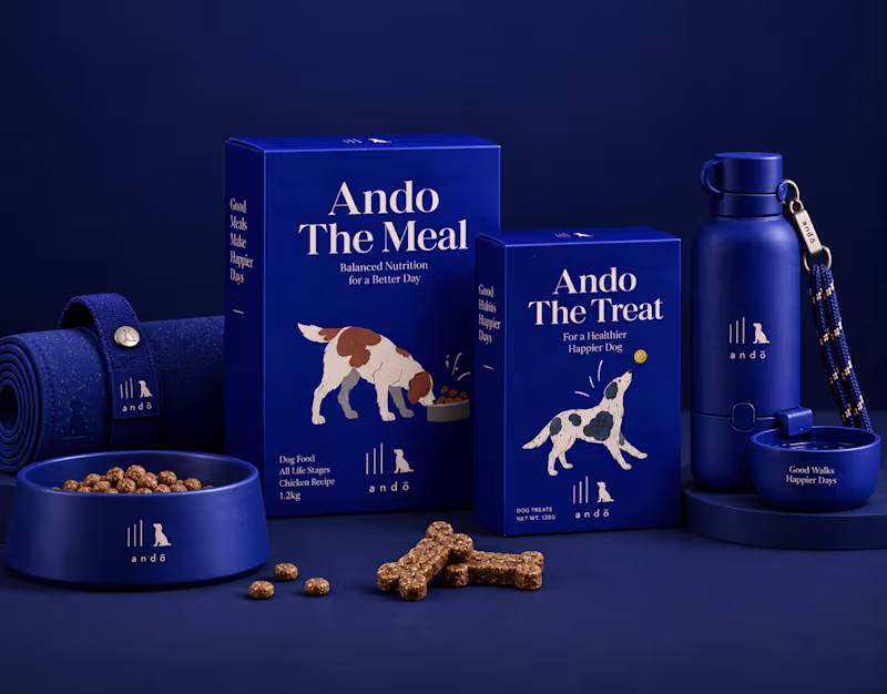 Cover image for andō — Pet Lifestyle Brand Identity