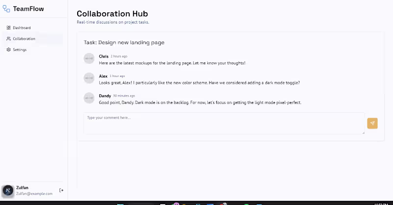 Cover image for TeamFlow (Saas Project)