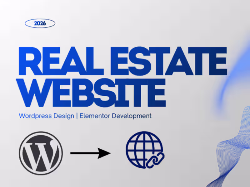 Cover image for WordPress Design | Elementor Development - Real Estate Website