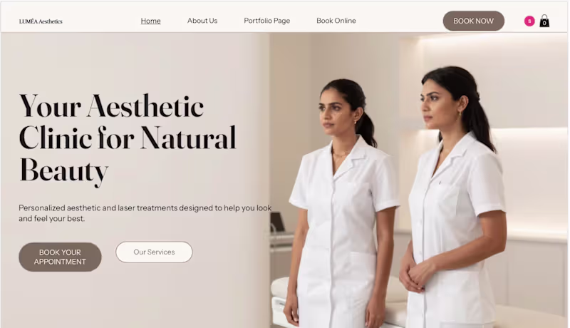 Cover image for Wix Website Design for Beauty & Small Businesses