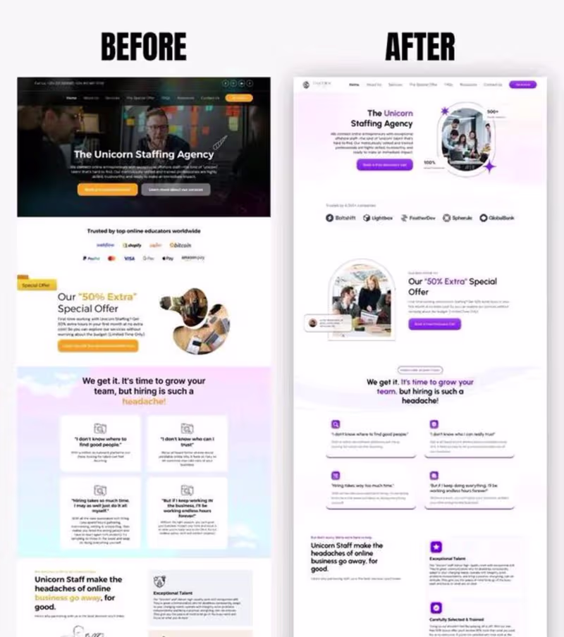 Cover image for Before VS After

Consistency is everything!
Both