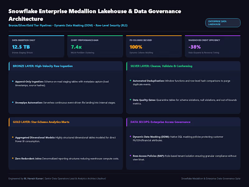 Cover image for Production enterprise Medallion Lakehouse architecture