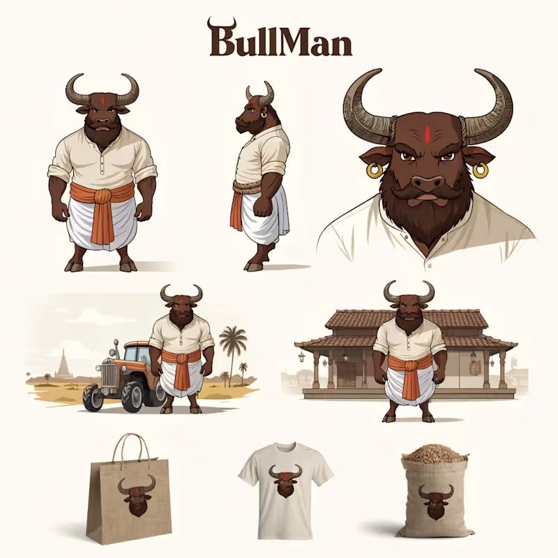 Cover image for Mascot Description
BullMan is a premium