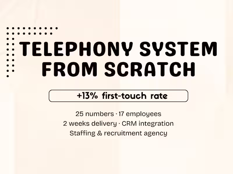 Cover image for A recruitment agency with 17