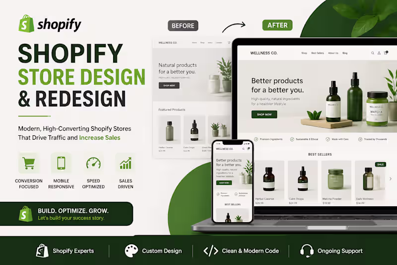 Cover image for Shopify store design