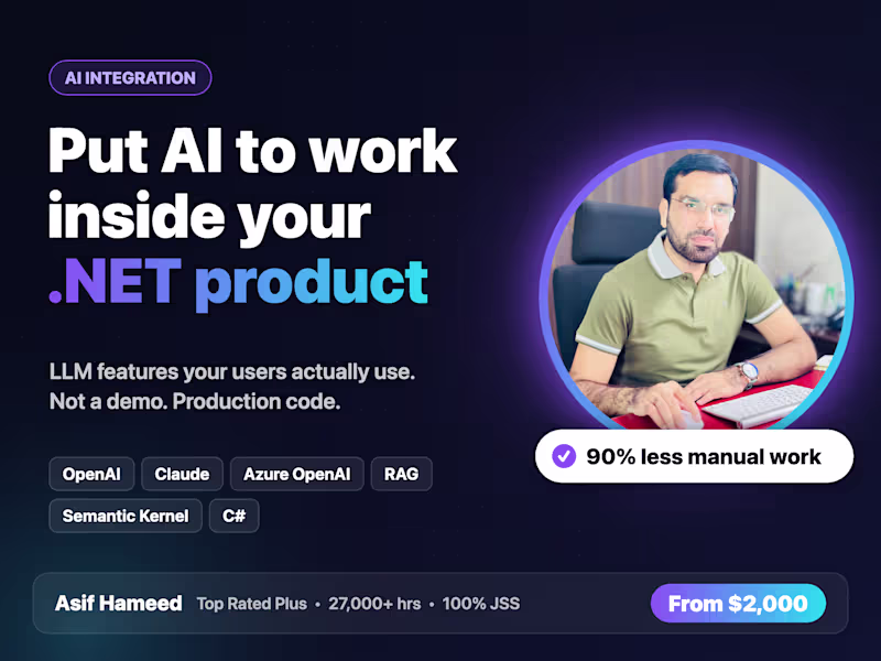 Cover image for AI Integration for .NET & Angular Apps