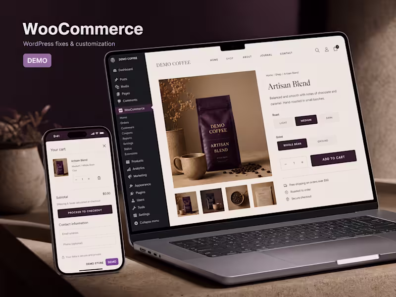 Cover image for WordPress and WooCommerce fixes and customization