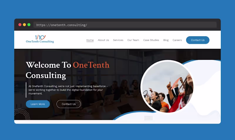 Cover image for OneTenth Consulting Website Design & Development